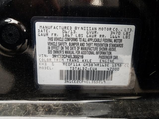 Photo 9 VIN: 3N1CE2CP4EL355219 - NISSAN VERSA NOTE 