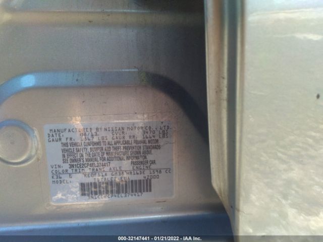 Photo 8 VIN: 3N1CE2CP4EL374417 - NISSAN VERSA NOTE 