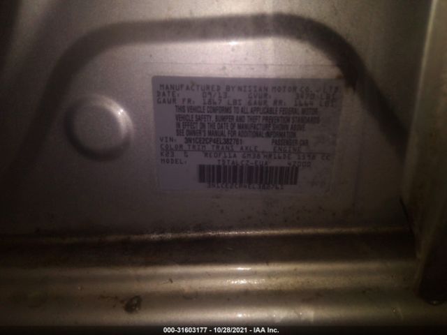 Photo 8 VIN: 3N1CE2CP4EL382761 - NISSAN VERSA NOTE 