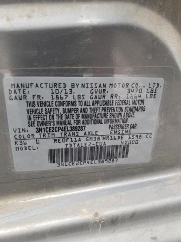 Photo 11 VIN: 3N1CE2CP4EL389287 - NISSAN VERSA 