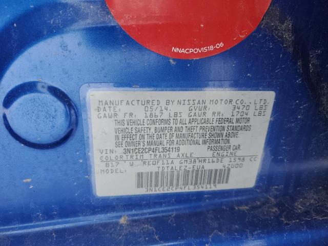 Photo 11 VIN: 3N1CE2CP4FL354119 - NISSAN VERSA NOTE 