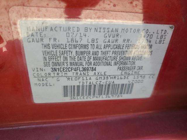 Photo 11 VIN: 3N1CE2CP4FL369784 - NISSAN VERSA NOTE 