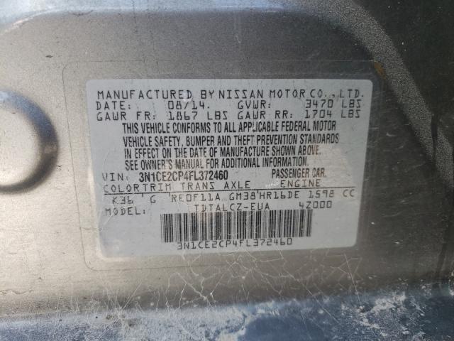 Photo 9 VIN: 3N1CE2CP4FL372460 - NISSAN VERSA NOTE 