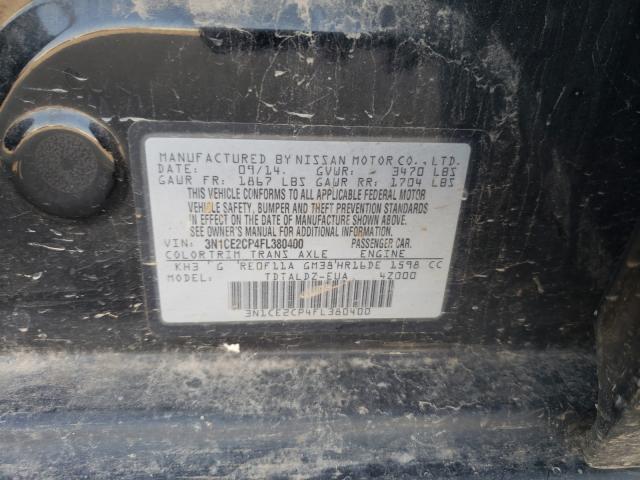 Photo 9 VIN: 3N1CE2CP4FL380400 - NISSAN VERSA NOTE 