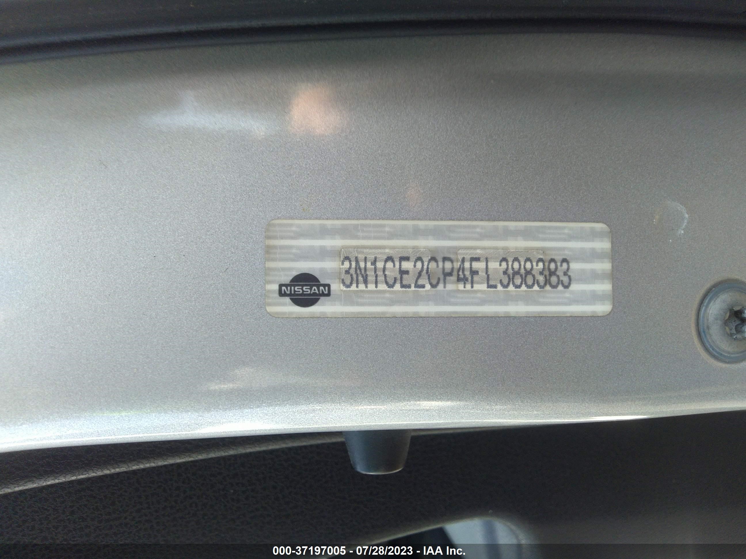 Photo 8 VIN: 3N1CE2CP4FL388383 - NISSAN VERSA 