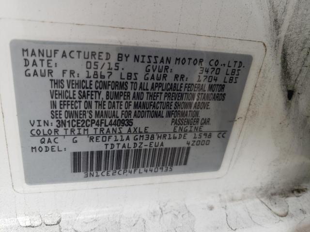 Photo 12 VIN: 3N1CE2CP4FL440935 - NISSAN VERSA 