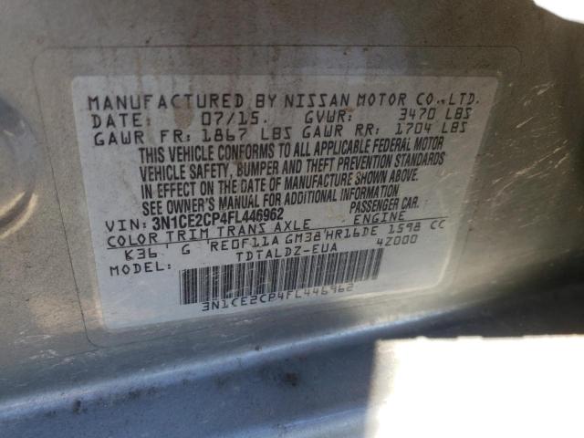 Photo 9 VIN: 3N1CE2CP4FL446962 - NISSAN VERSA NOTE 