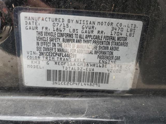 Photo 11 VIN: 3N1CE2CP4FL448291 - NISSAN VERSA NOTE 