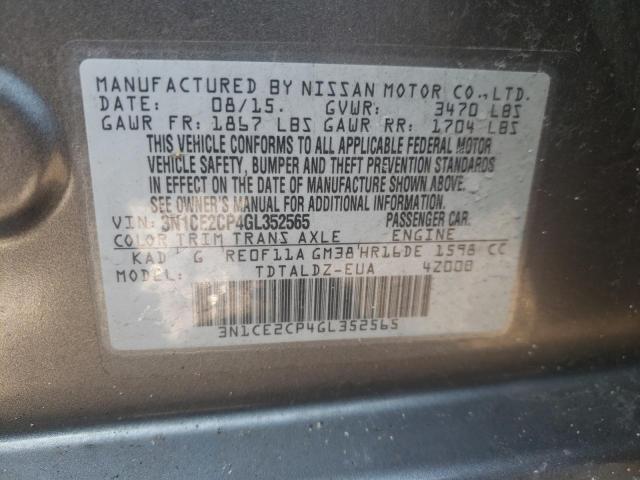 Photo 9 VIN: 3N1CE2CP4GL352565 - NISSAN VERSA NOTE 