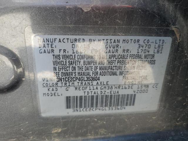 Photo 11 VIN: 3N1CE2CP4GL353604 - NISSAN VERSA NOTE 