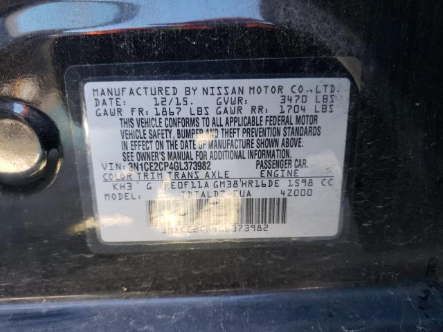 Photo 9 VIN: 3N1CE2CP4GL373982 - NISSAN VERSA NOTE 