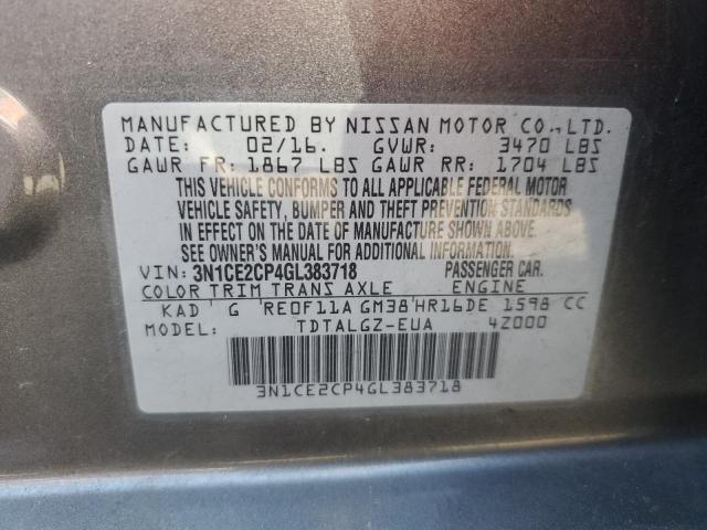 Photo 12 VIN: 3N1CE2CP4GL383718 - NISSAN VERSA NOTE 