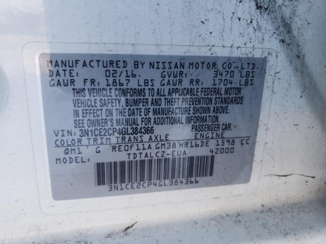 Photo 9 VIN: 3N1CE2CP4GL384366 - NISSAN VERSA NOTE 