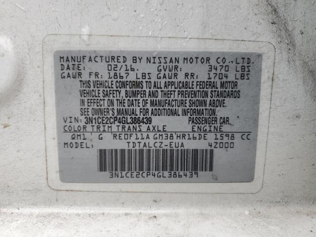 Photo 11 VIN: 3N1CE2CP4GL386439 - NISSAN VERSA NOTE 