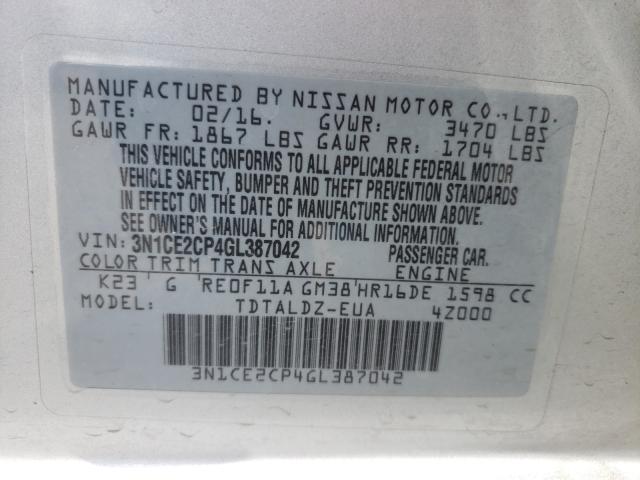 Photo 9 VIN: 3N1CE2CP4GL387042 - NISSAN VERSA NOTE 