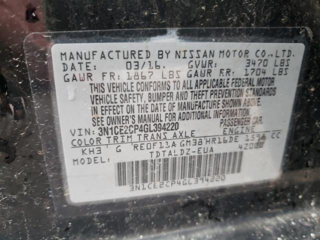 Photo 9 VIN: 3N1CE2CP4GL394220 - NISSAN VERSA NOTE 