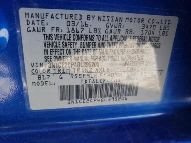 Photo 9 VIN: 3N1CE2CP4GL395206 - NISSAN VERSA NOTE 