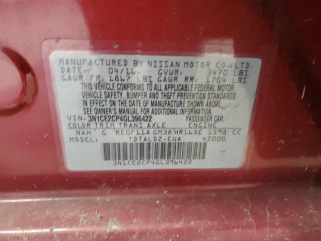 Photo 11 VIN: 3N1CE2CP4GL396422 - NISSAN VERSA NOTE 