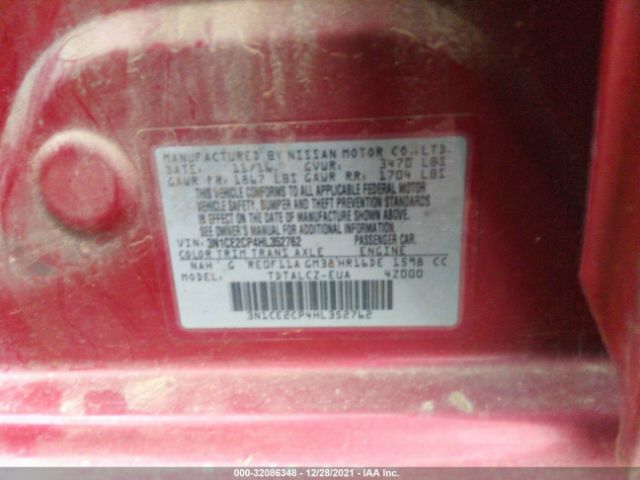 Photo 8 VIN: 3N1CE2CP4HL352762 - NISSAN VERSA NOTE 