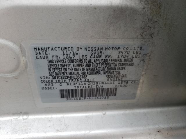 Photo 9 VIN: 3N1CE2CP4HL353782 - NISSAN VERSA NOTE 