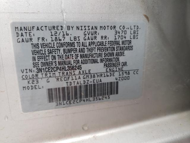 Photo 9 VIN: 3N1CE2CP4HL356245 - NISSAN VERSA NOTE 