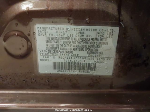 Photo 8 VIN: 3N1CE2CP4HL368086 - NISSAN VERSA NOTE 