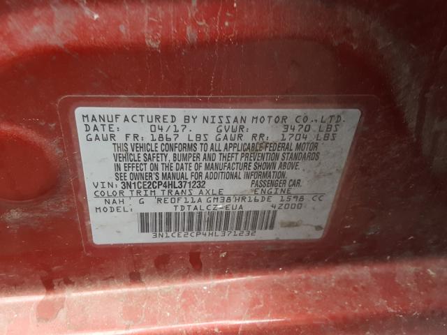 Photo 9 VIN: 3N1CE2CP4HL371232 - NISSAN VERSA NOTE 