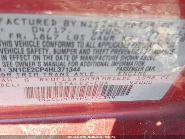 Photo 8 VIN: 3N1CE2CP4HL371344 - NISSAN VERSA NOTE 