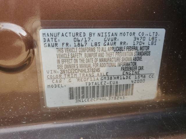 Photo 12 VIN: 3N1CE2CP4HL378245 - NISSAN VERSA NOTE 