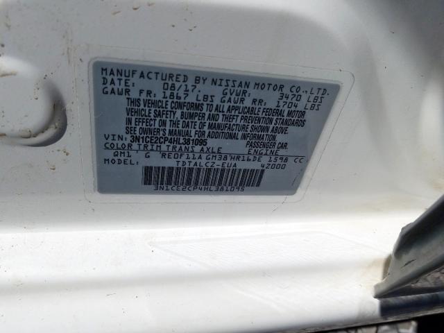 Photo 9 VIN: 3N1CE2CP4HL381095 - NISSAN VERSA NOTE 