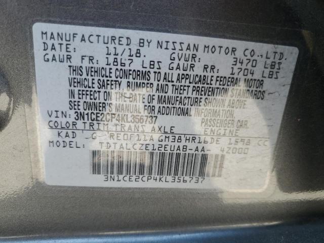 Photo 12 VIN: 3N1CE2CP4KL356737 - NISSAN VERSA NOTE 