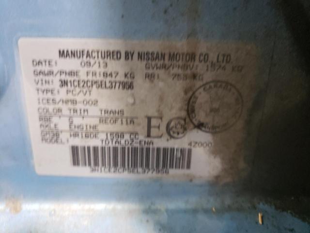 Photo 9 VIN: 3N1CE2CP5EL377956 - NISSAN VERSA NOTE 