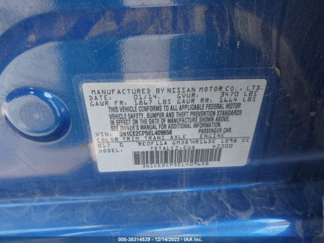 Photo 8 VIN: 3N1CE2CP5EL409658 - NISSAN VERSA NOTE 