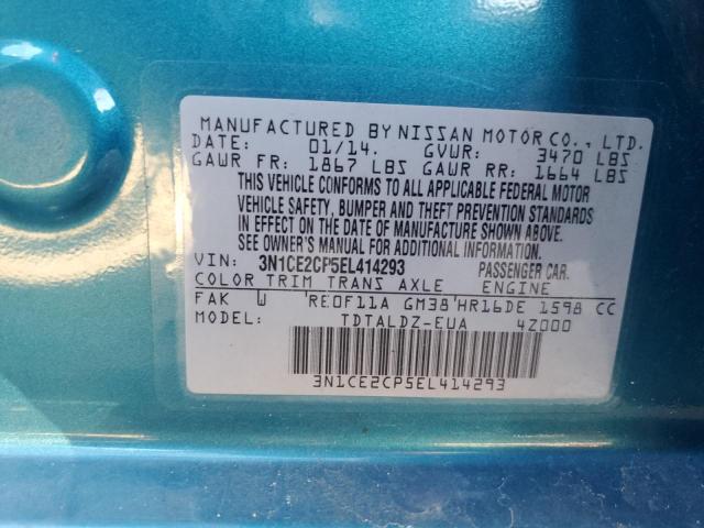 Photo 11 VIN: 3N1CE2CP5EL414293 - NISSAN VERSA NOTE 