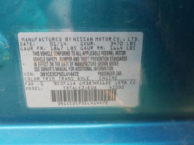 Photo 9 VIN: 3N1CE2CP5EL414472 - NISSAN VERSA NOTE 