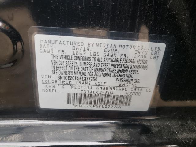 Photo 9 VIN: 3N1CE2CP5FL377764 - NISSAN VERSA NOTE 