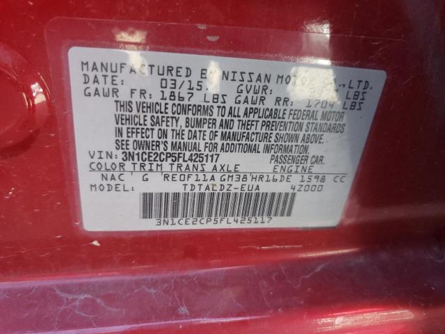 Photo 9 VIN: 3N1CE2CP5FL425117 - NISSAN VERSA NOTE 