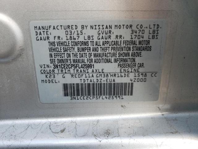 Photo 11 VIN: 3N1CE2CP5FL425991 - NISSAN VERSA 