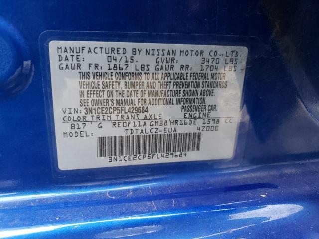 Photo 11 VIN: 3N1CE2CP5FL429684 - NISSAN VERSA NOTE 