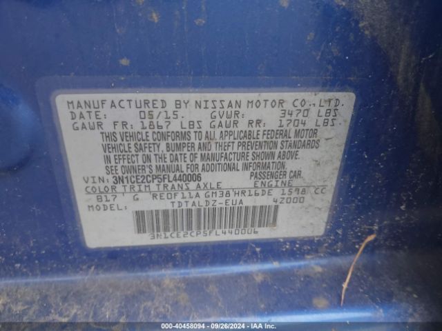 Photo 8 VIN: 3N1CE2CP5FL440006 - NISSAN VERSA NOTE 