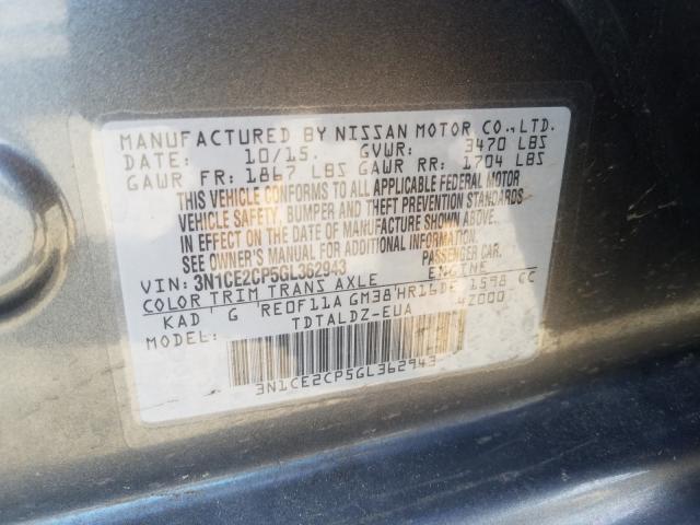 Photo 9 VIN: 3N1CE2CP5GL362943 - NISSAN VERSA NOTE 