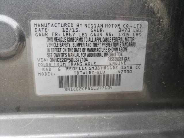 Photo 11 VIN: 3N1CE2CP5GL377104 - NISSAN VERSA NOTE 