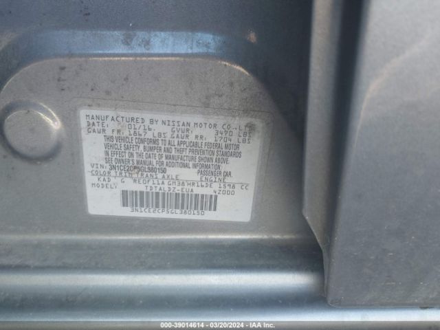 Photo 8 VIN: 3N1CE2CP5GL380150 - NISSAN VERSA NOTE 