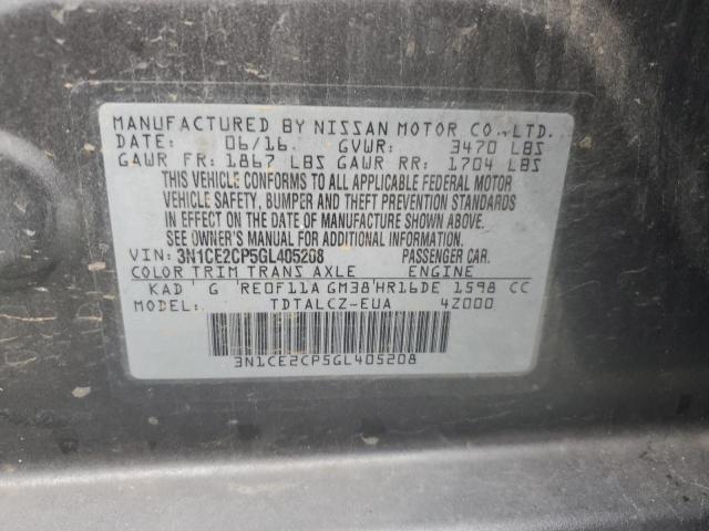 Photo 11 VIN: 3N1CE2CP5GL405208 - NISSAN VERSA NOTE 