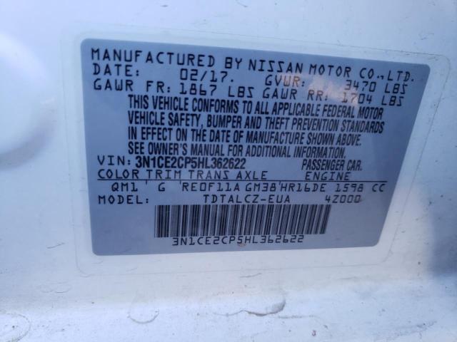 Photo 12 VIN: 3N1CE2CP5HL362622 - NISSAN VERSA NOTE 