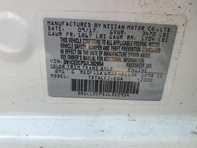 Photo 11 VIN: 3N1CE2CP5JL352954 - NISSAN VERSA 