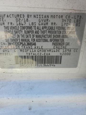 Photo 11 VIN: 3N1CE2CP5JL366546 - NISSAN VERSA NOTE 