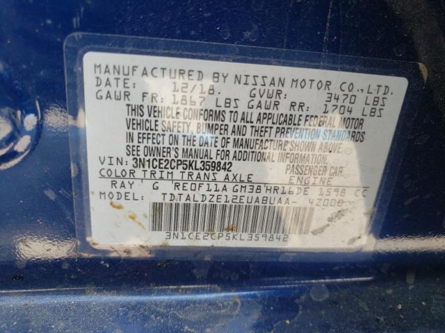 Photo 9 VIN: 3N1CE2CP5KL359842 - NISSAN VERSA NOTE 