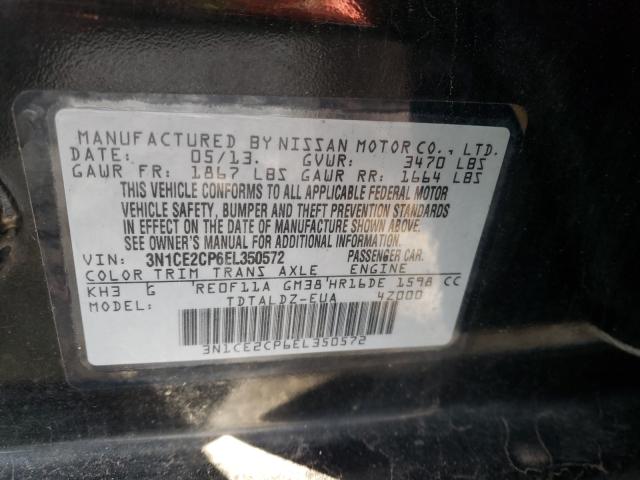 Photo 9 VIN: 3N1CE2CP6EL350572 - NISSAN VERSA 