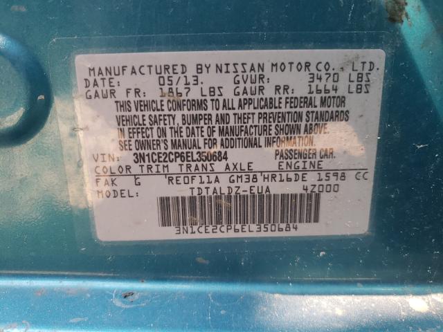 Photo 9 VIN: 3N1CE2CP6EL350684 - NISSAN VERSA NOTE 